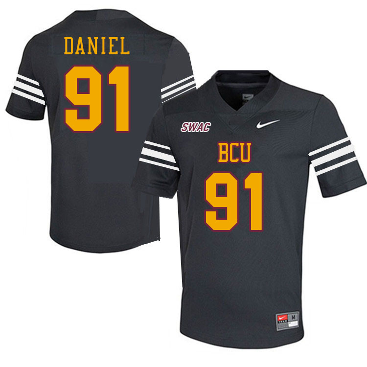 Men-Youth #91 Nicholai Daniel Bethune-Cookman Wildcats 2023 College Football Jerseys Stitched-Charco